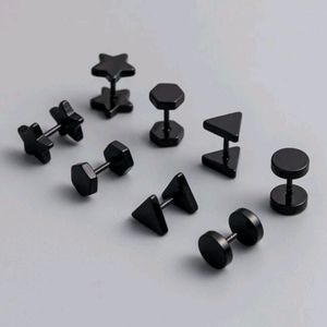 🍉5 for $25* Geometric Faux Gauge Earrings